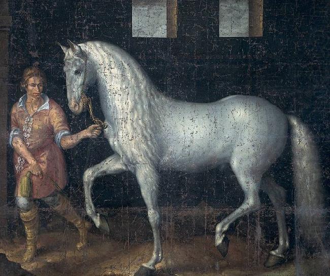 Jacob de Gheyn II Spanish Warhorse captured at the Battle of Nieuwpoort. china oil painting image